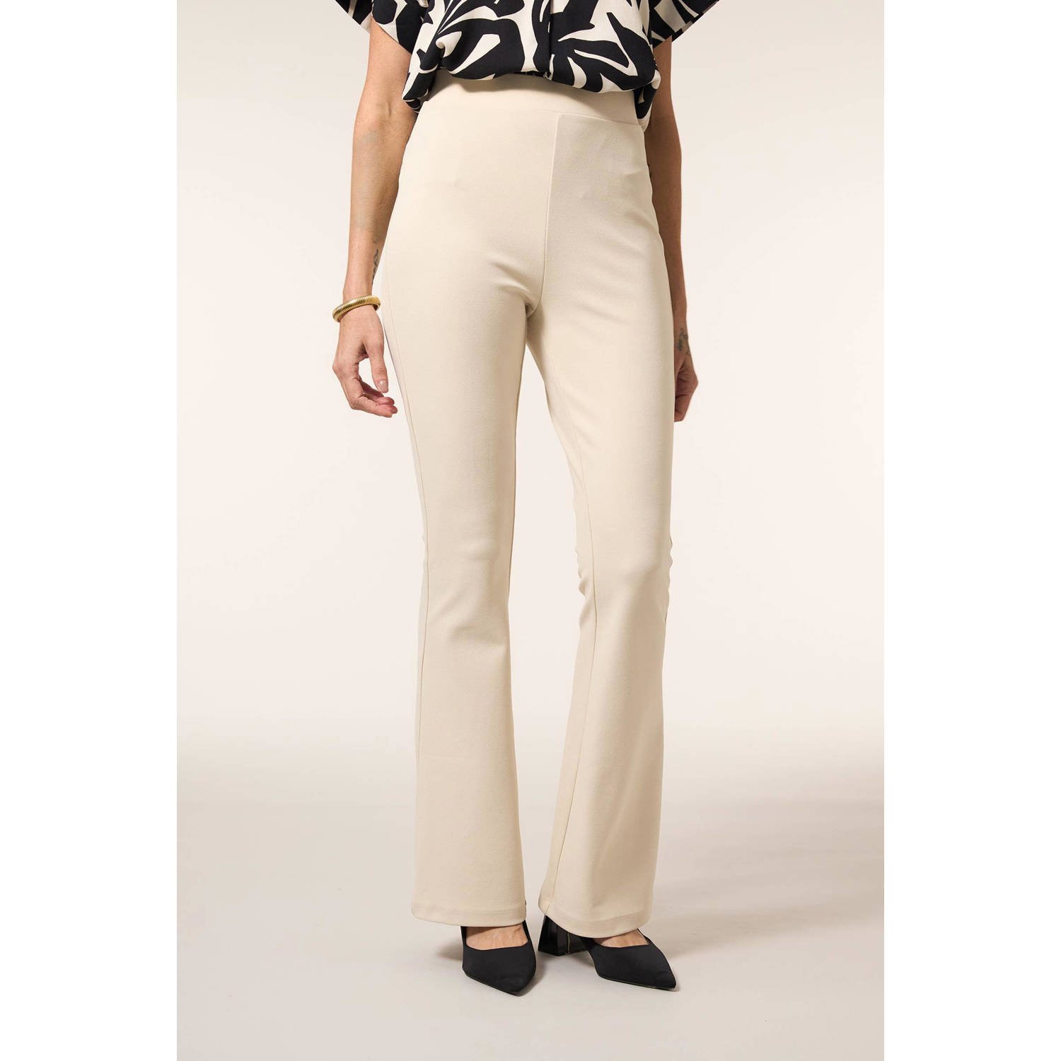 Miss Etam slim regular waist flared broek
