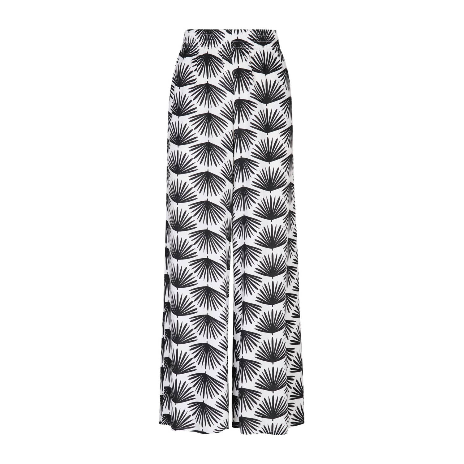 Miss Etam wide leg high waist broek wit