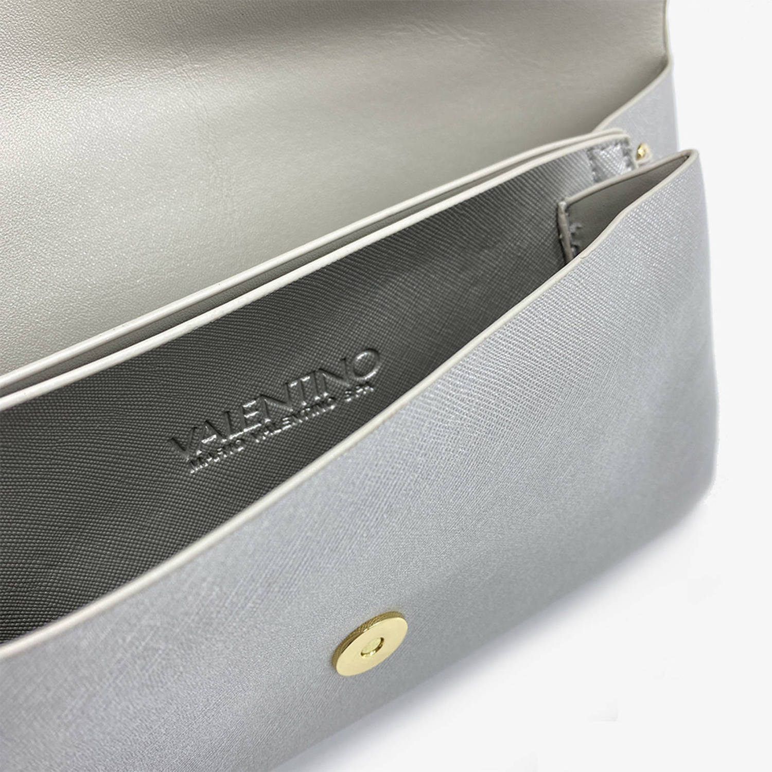 Valentino Bags clutch Arpie zilverkleurig