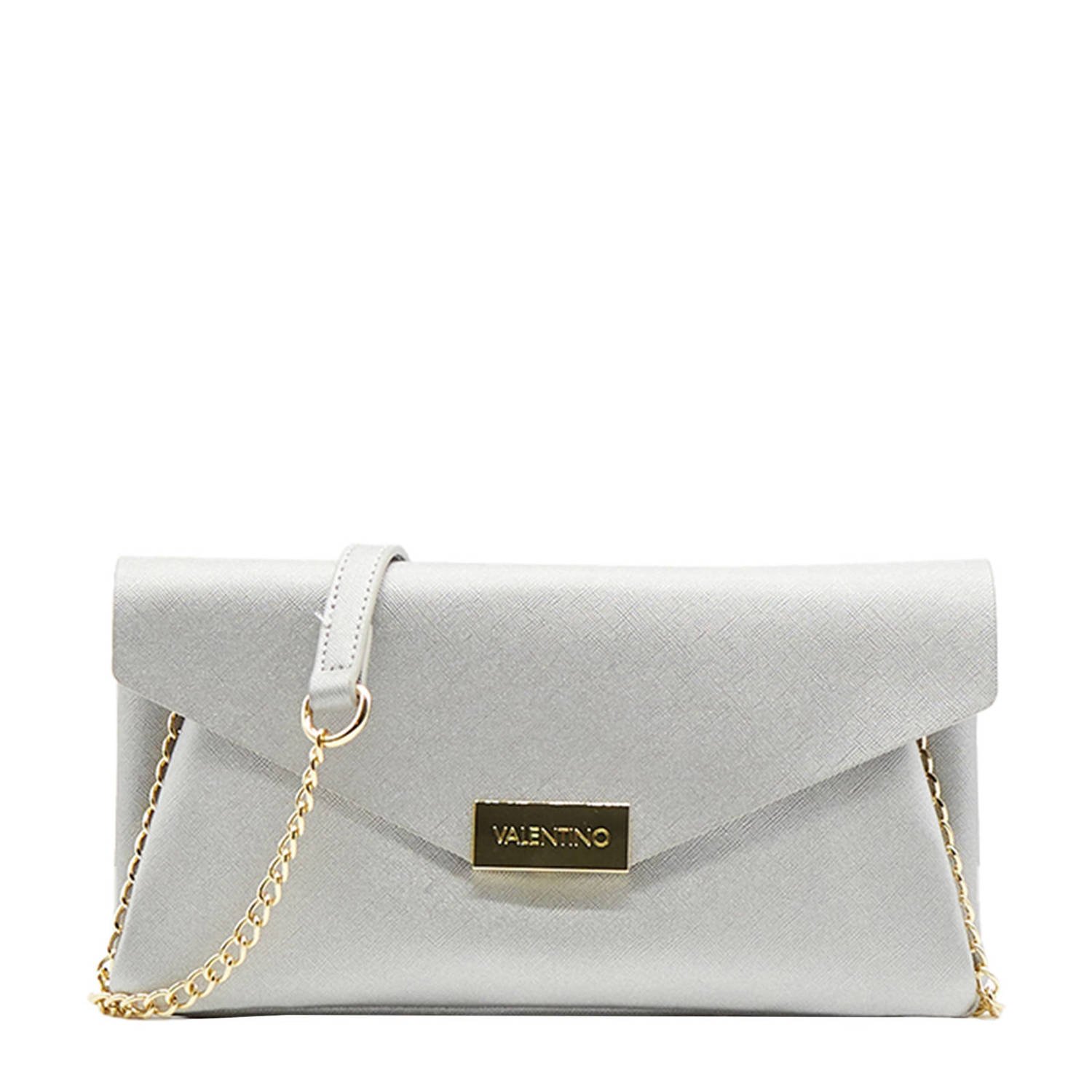 Valentino Bags clutch Arpie zilverkleurig