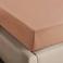 NOUS Living flanellen hoeslaken bruin  roze