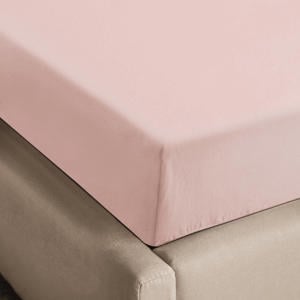 flanellen hoeslaken roze