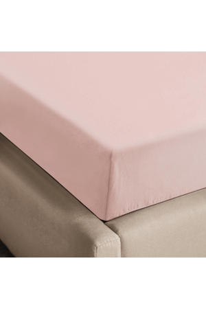 flanellen hoeslaken roze