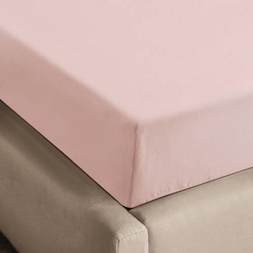 NOUS Living flanellen hoeslaken roze afbeelding