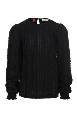 kanten sweater zwart