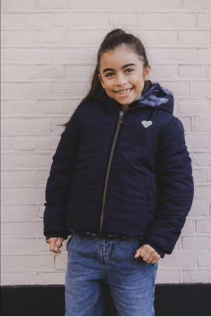winterjas donkerblauw