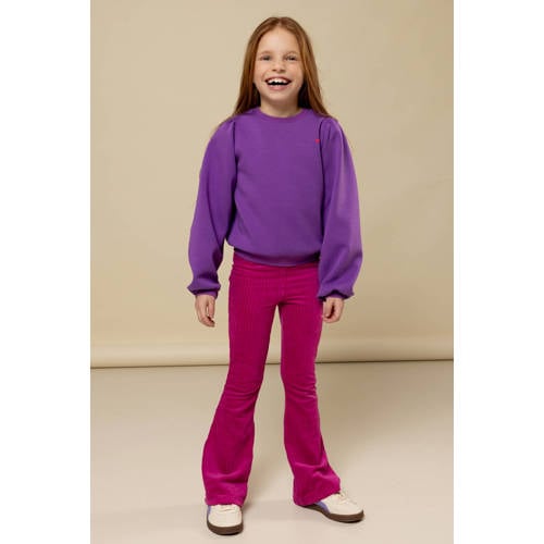 LOOXS little corduroy flared flared broek roze afbeelding