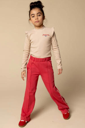 longsleeve beige rib gebreid