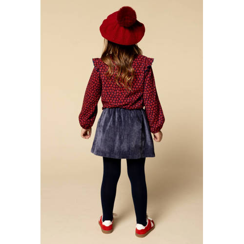 LOOXS little fluwelen A-lijn rok donkerblauw afbeelding