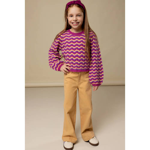 LOOXS little wide leg jeans beige afbeelding