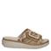 Rieker raffia slippers beige