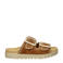 Gabor suède slippers cognac