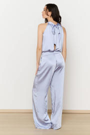 thumbnail: Romy Monteiro x LOLALIZA x Wehkamp wide leg jumpsuit lichtblauw