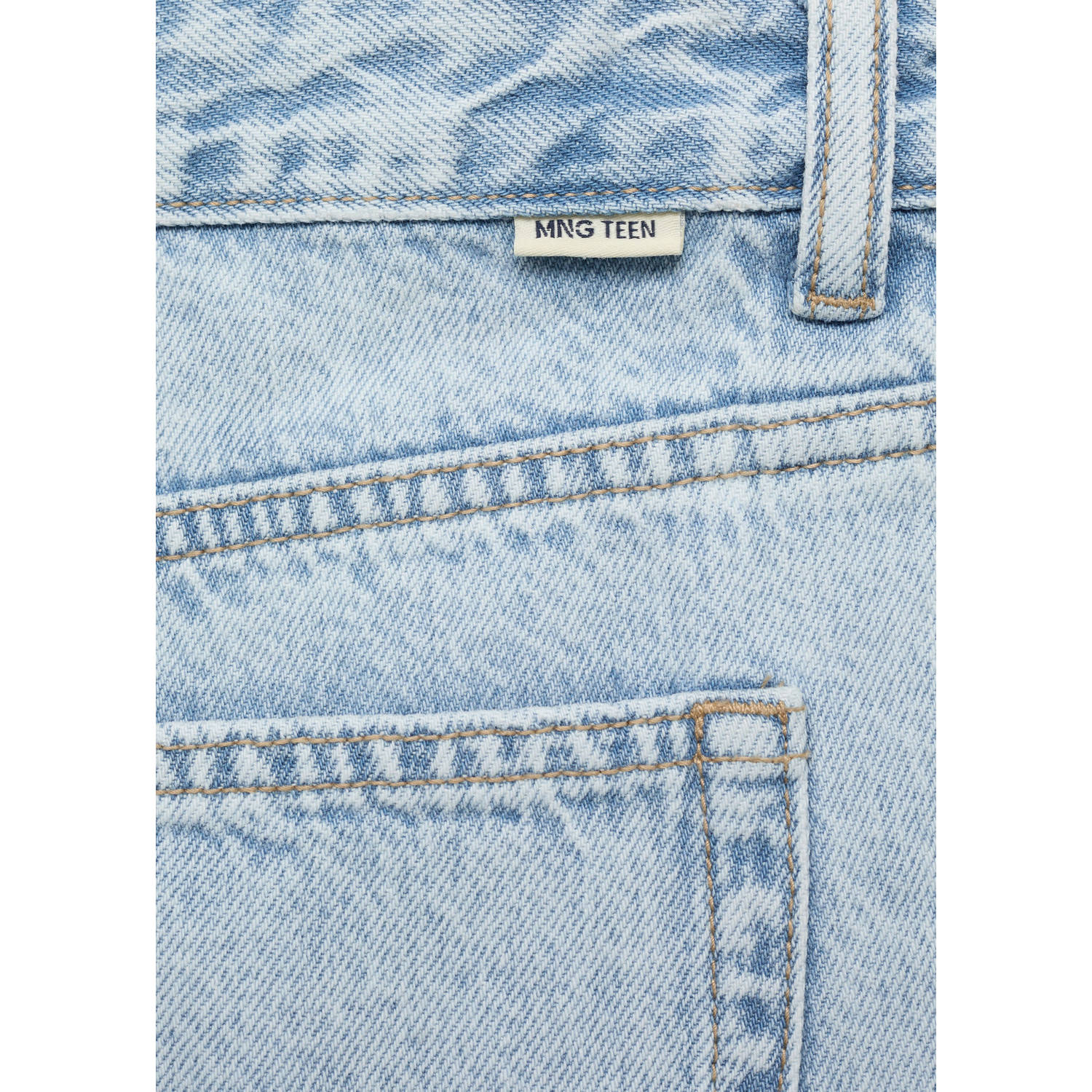 MANGO TEEN denim short light blue denim