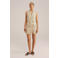 WE Fashion linnen beige straight playsuit