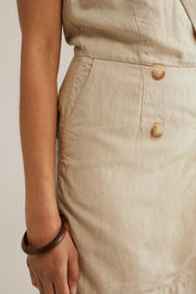 thumbnail: WE Fashion linnen beige straight playsuit