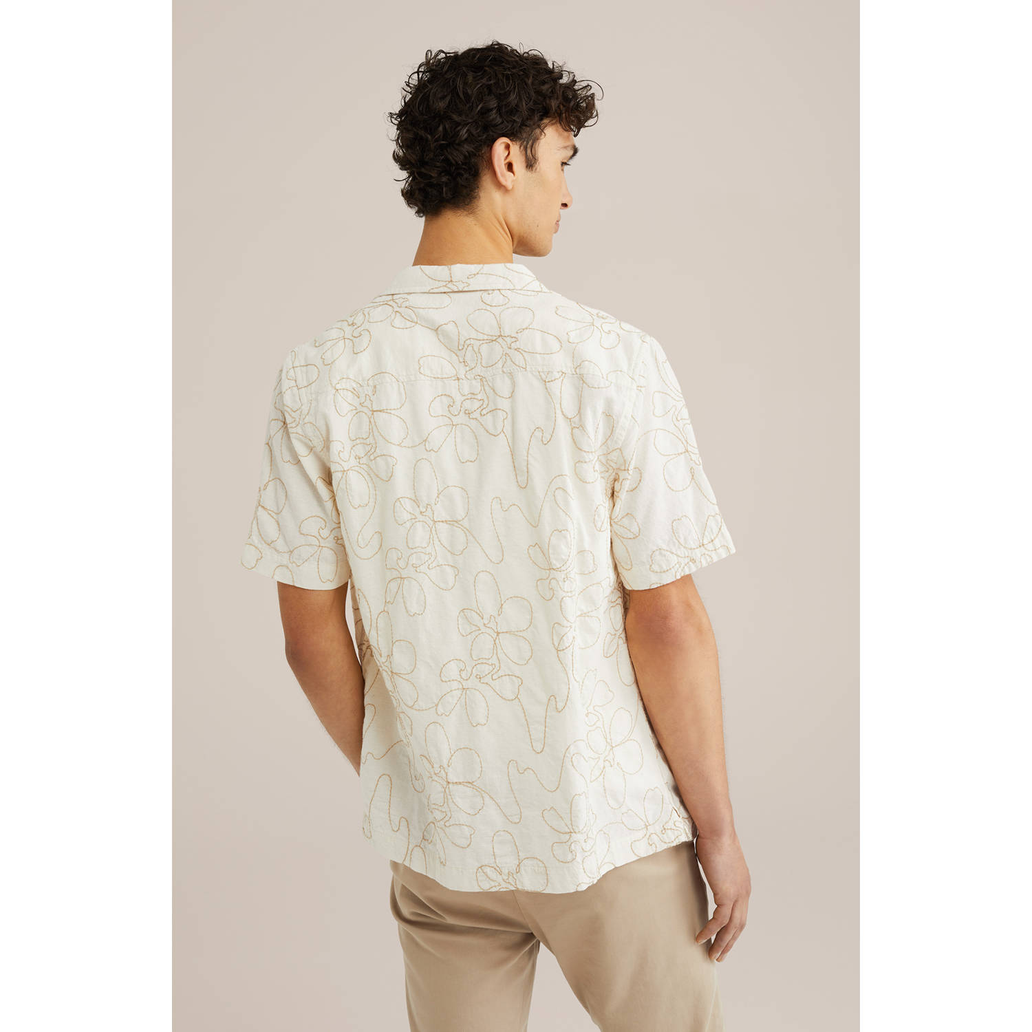 WE Fashion regular overhemd ecru