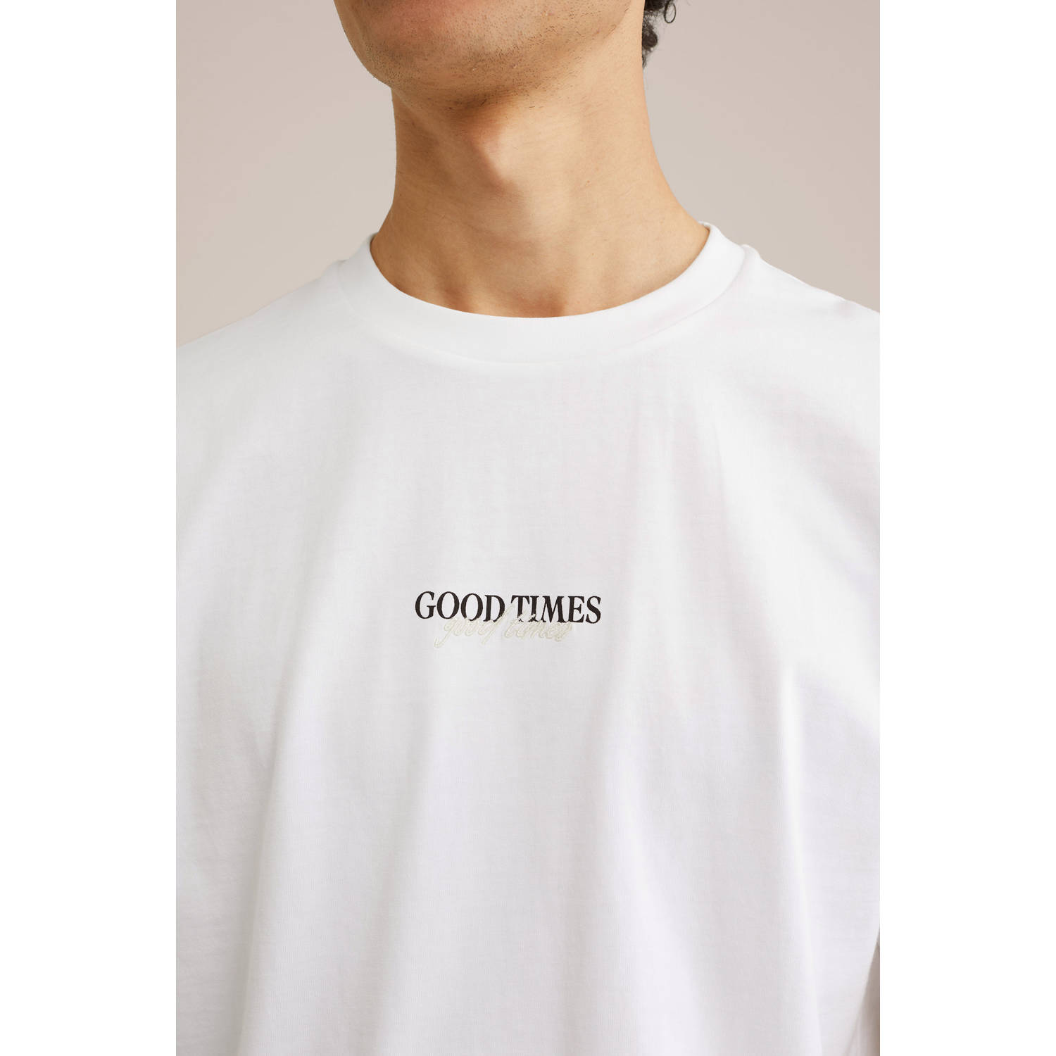 WE Fashion relaxed heavyweight T-shirt wit