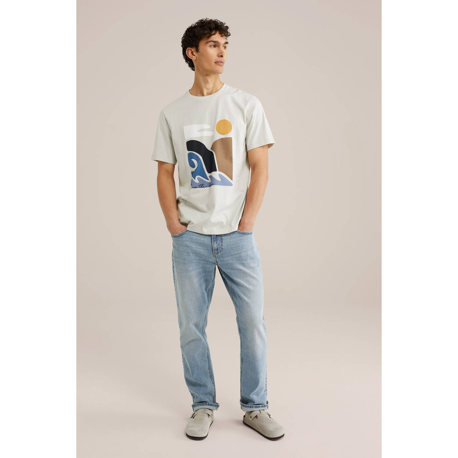 WE Fashion T-shirt beige