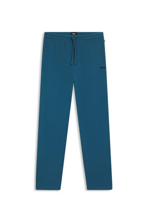 loungebroek met wafelstructuur blauw