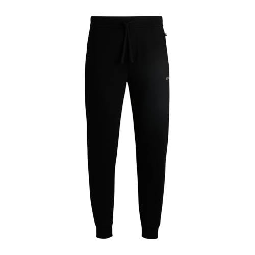 BOSS loungebroek met wafelstructuur zwart afbeelding