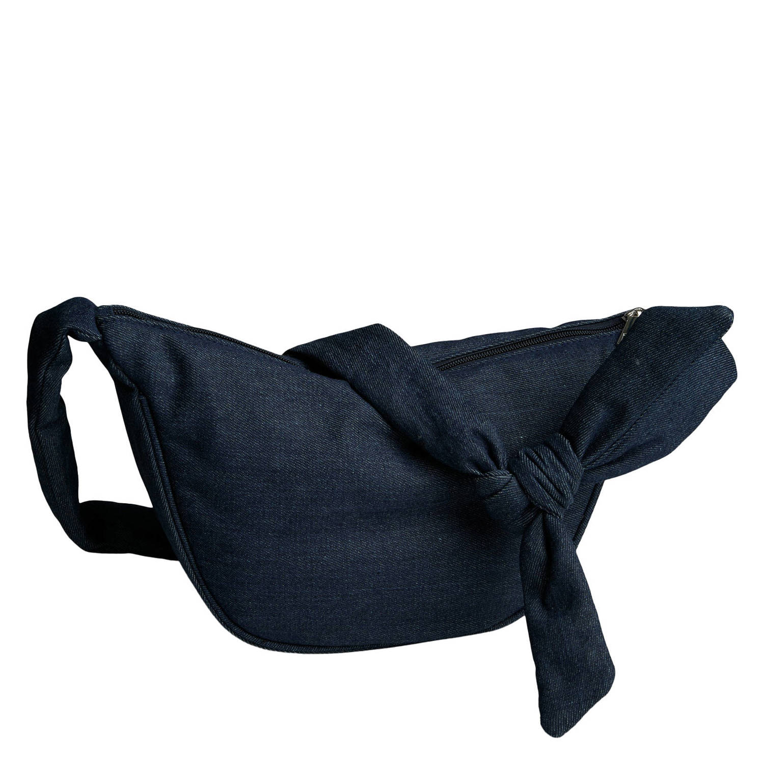 PIECES denim crossbody tas PCAMANDA donkerblauw