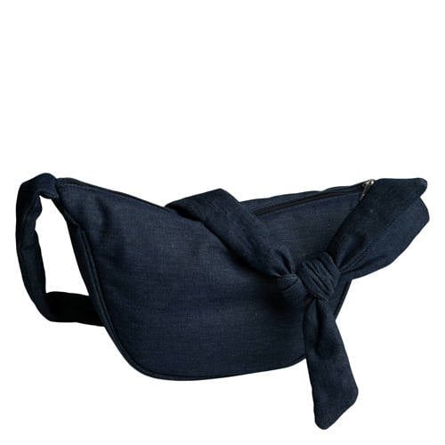 PIECES denim crossbody tas PCAMANDA donkerblauw afbeelding