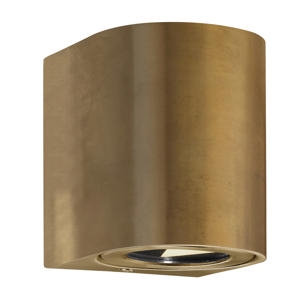 wandlamp buiten Canto 2 - rond - goud