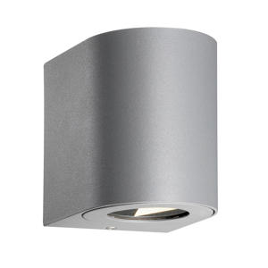 wandlamp buiten Canto 2 - rond - zilver