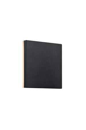 wandlamp buiten Artego - vierkant - zwart