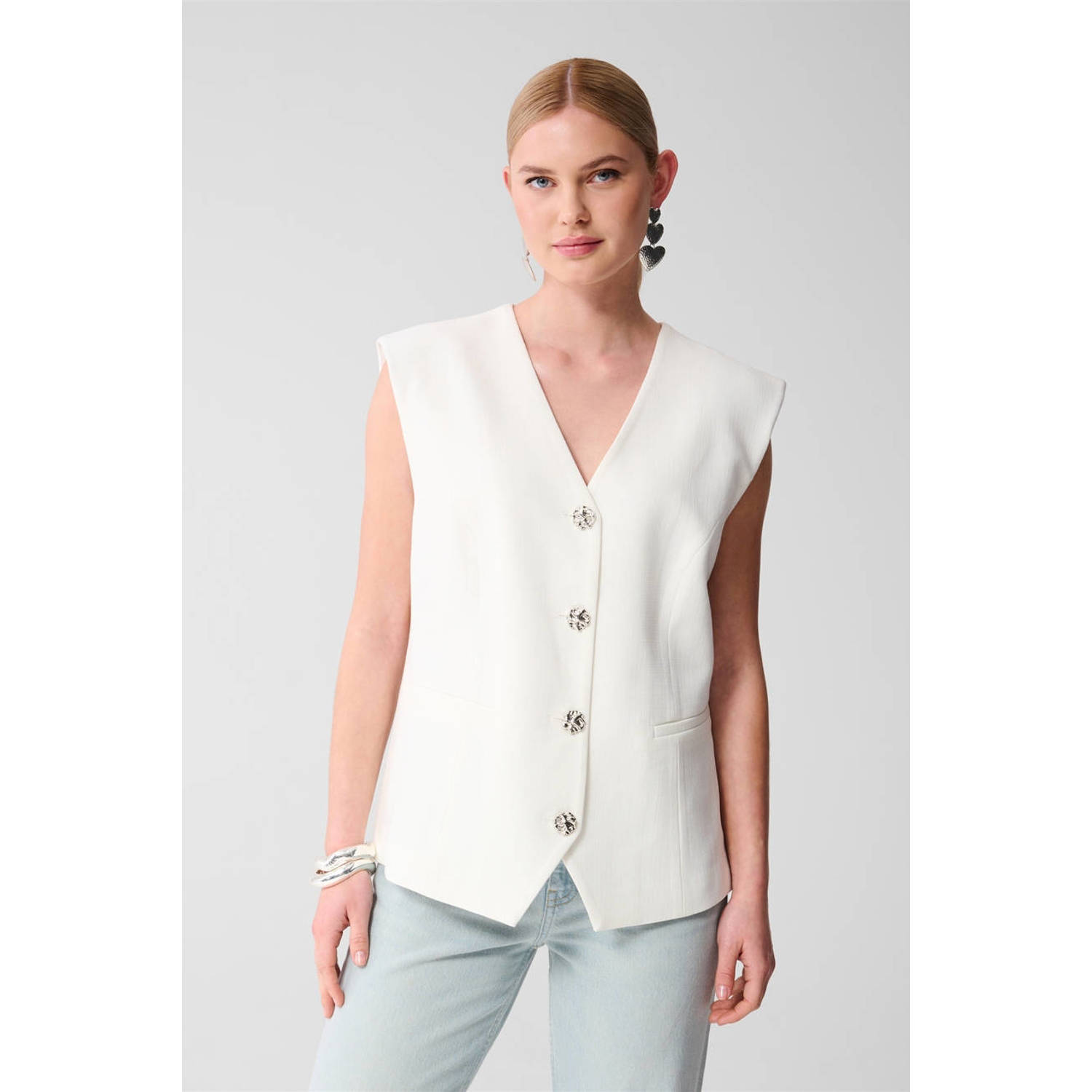 Shoeby gilet wit