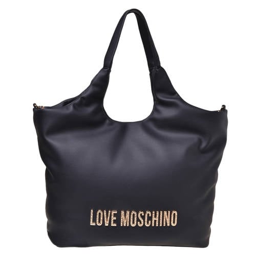 Love Moschino shopper Bold Love Hammered zwart afbeelding