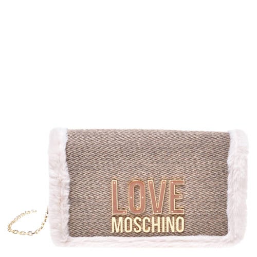 Love Moschino crossbody tas Smart Daily Bag met teddy beige afbeelding