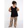 YOEK linnen straight regular waist casual broek beige