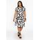 YOEK gebloemde jurk Plus Size - ecru