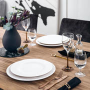 thumbnail: Villeroy & Boch Serviesset Manufacture Rock - Wit 12-delig / 4 personen - 4 dinerborden, 4 ontbijtborden & 4 pastaborden