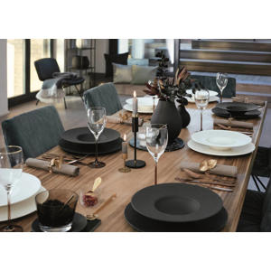 Serviesset Manufacture Rock - Wit 12-delig / 4 personen - 4 dinerborden, 4 ontbijtborden & 4 pastaborden
