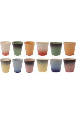 Koffieset Fire (bekers & koffiekopjes) - 12 stuks