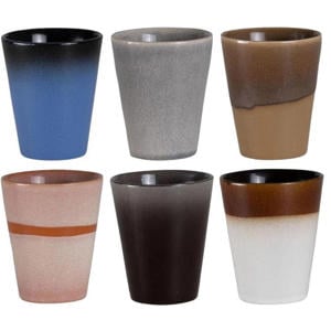 Cappuccinokopjes - Koffiebekers - Earth 310 ml - 6 stuks
