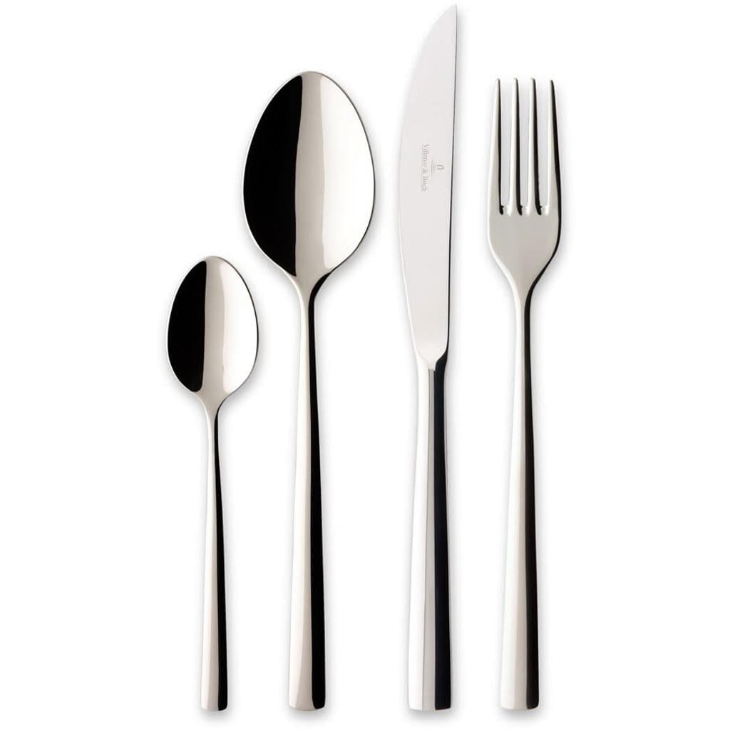 Villeroy & Boch Bestekset Piemont - 18/10 RVS - 4-delig / 1 persoons