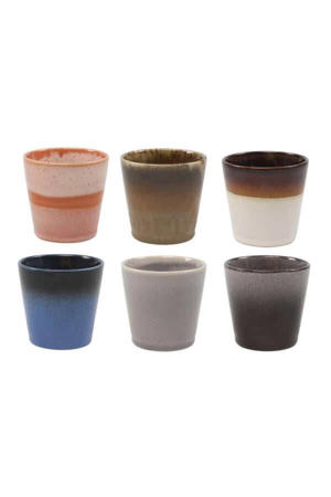 Koffiekopjes - Earth - 200 ml - 6 stuks