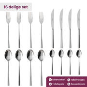 thumbnail: Villeroy & Boch Bestekset Piemont - 18/10 RVS - 16-delig / 4 personen