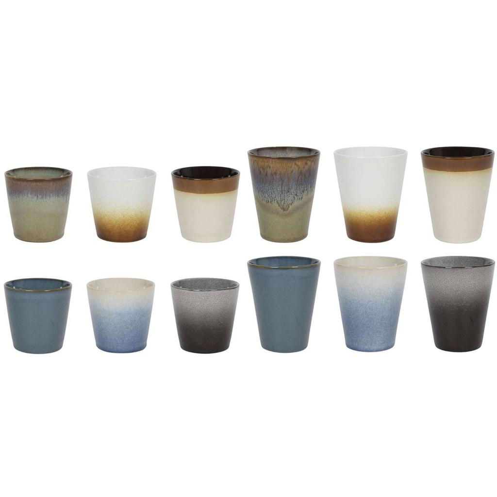 Studio Tavola Koffieset - Koffiekopjes & Cappuccinokopjes - Storm - 12 stuks