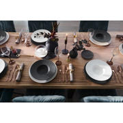 thumbnail: Villeroy & Boch Serviesset Manufacture Rock - Zwart 12-delig / 4 personen - 4 dinerborden, 4 ontbijtborden & 4 pastaborden