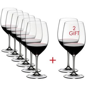 Rode Wijnglazen Vinum - Cabernet / Merlot - 650 ml - Pay 6 Get 8