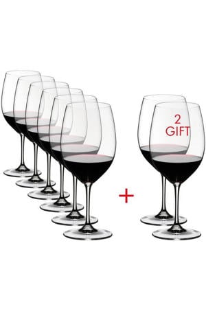 Rode Wijnglazen Vinum - Cabernet / Merlot - 650 ml - Pay 6 Get 8