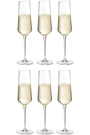 Champagneglazen - Flutes - Puccini - 280 ml - 6 stuks