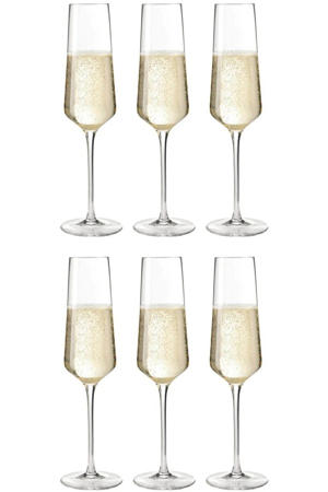 Champagneglazen - Flutes - Puccini - 280 ml - 6 stuks