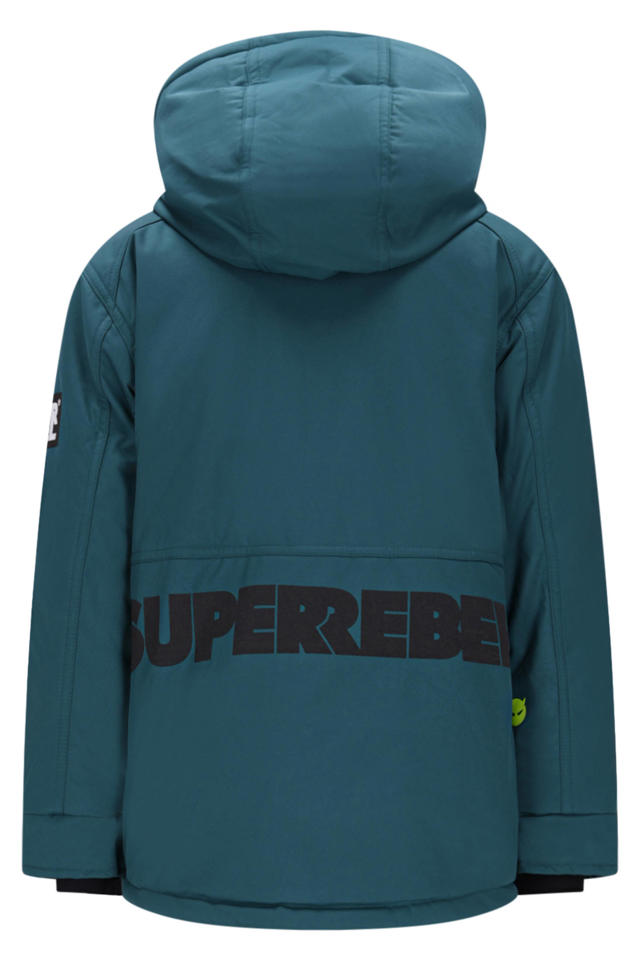 SuperRebel ski-jas SPACE petrol wehkamp