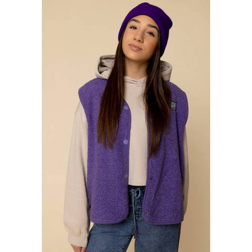 LOOXS 10sixteen teddy gilet paars afbeelding